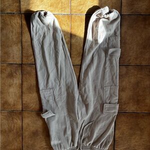 Garage Beige Cargo Joggers